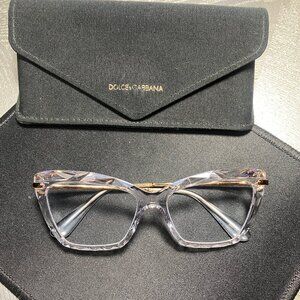 Dolce & Gabbana dg5025 Clear Cat Eye Eyeglasses